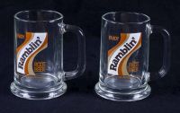Coca Cola Ramblin Root Beer Set of 2 Promo Glass Mugs